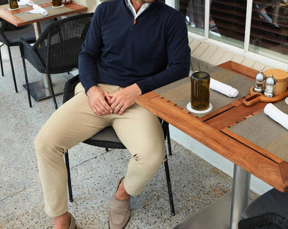 Australian Merino Quarter Zip Sweater